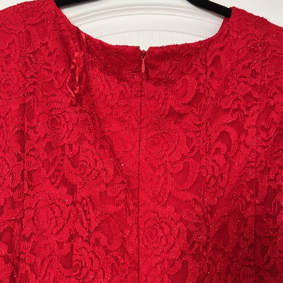 Sparkly red lace dress - Picture 4 of 6